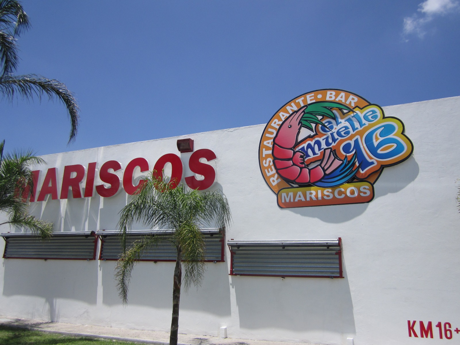 Anuncios luminosos mariscos